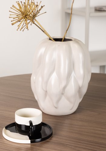 VENTURE DESIGN Durango spisebord, rund - valnddefarvet MDF og sort stl (120)