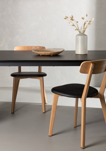 VENTURE DESIGN Vail spisebord, rektangulr - rgsort MDF (200x100)