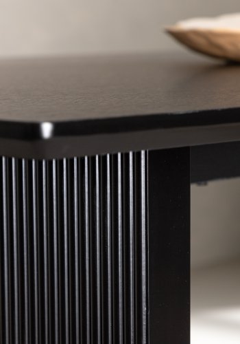 VENTURE DESIGN Vail spisebord, rektangulr - rgsort MDF (200x100)