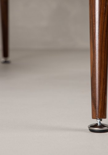 VENTURE DESIGN Sanford spisebord, oval - mrkebrun MDF og stl (180x90)