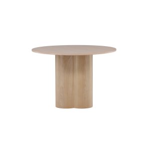 VENTURE DESIGN Olivia spisebord, rund - hvidkalket finér (110)