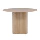 VENTURE DESIGN Olivia spisebord, rund - hvidkalket finér (110)