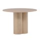 VENTURE DESIGN Olivia spisebord, rund - hvidkalket finér (110)