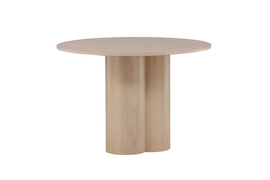 VENTURE DESIGN Olivia spisebord, rund - hvidkalket finér (110)