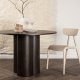 VENTURE DESIGN Olivia spisebord, rund - mokka finér (110)