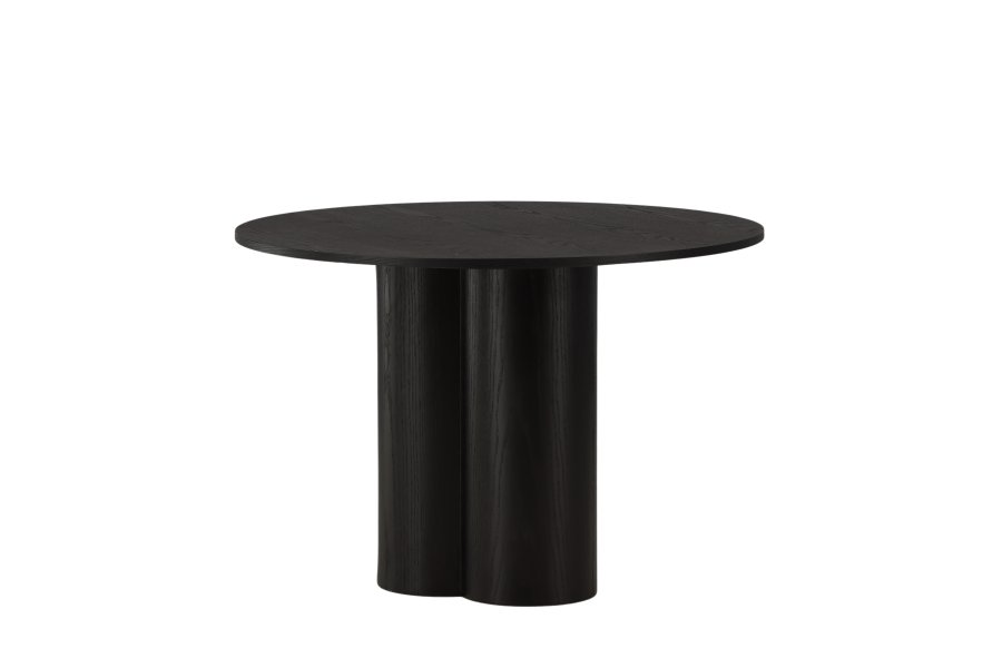 VENTURE DESIGN Olivia spisebord, rund - sort finér (110)