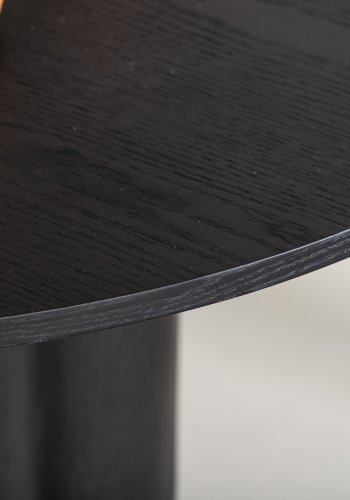 VENTURE DESIGN Olivia spisebord, rund - sort finér (110)