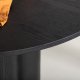 VENTURE DESIGN Olivia spisebord, rund - sort finér (110)