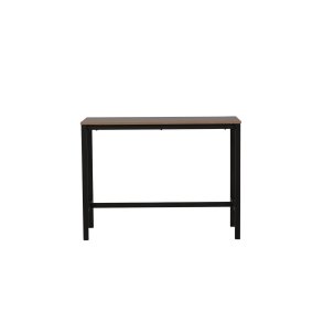 VENTURE DESIGN Camden barbord, rektangulr - valnddefarvet MDF og sort stl (120x60)