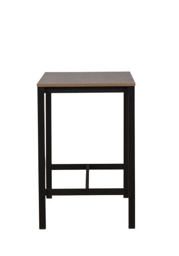 VENTURE DESIGN Camden barbord, rektangulr - valnddefarvet MDF og sort stl (120x60)