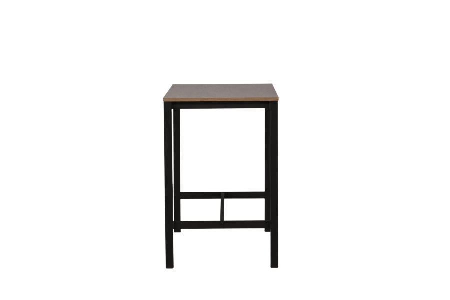 VENTURE DESIGN Camden barbord, rektangulr - valnddefarvet MDF og sort stl (120x60)