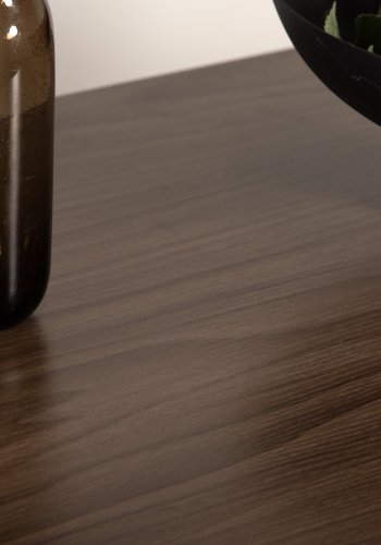 VENTURE DESIGN Camden barbord, rektangulr - valnddefarvet MDF og sort stl (120x60)