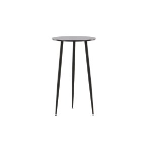 VENTURE DESIGN Plaza barbord, rund - sort MDF og sort stl (60)