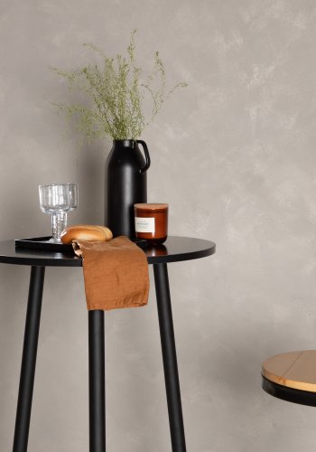 VENTURE DESIGN Plaza barbord, rund - sort MDF og sort stl (60)