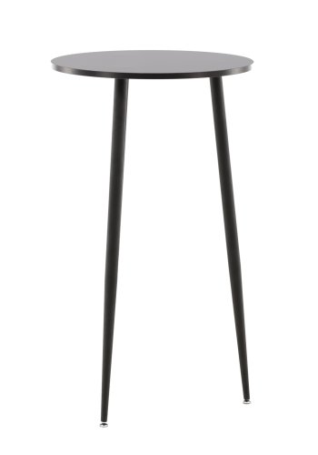 VENTURE DESIGN Plaza barbord, rund - sort MDF og sort stl (60)