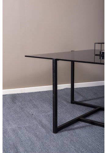 VENTURE DESIGN Jaipur gulvtppe - bl uld og bomuld (170x240)