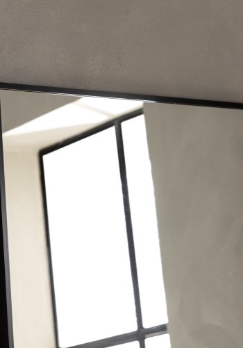 VENTURE DESIGN Dalton vgspejl, rektangulr - spejlglas og matsort aluminium (220x110)
