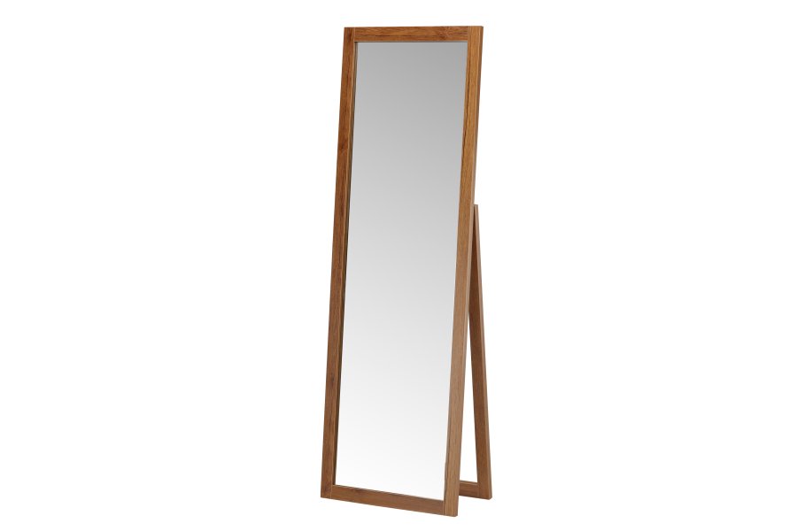 VENTURE DESIGN Sebring gulvspejl, rektangulr - spejlglas og valnd MDF (170x55)