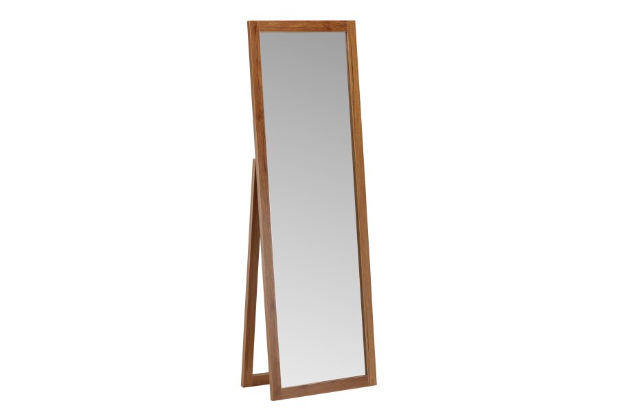 VENTURE DESIGN Sebring gulvspejl, rektangulr - spejlglas og valnd MDF (170x55)