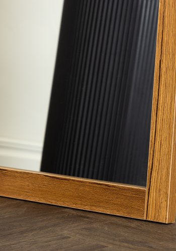 VENTURE DESIGN Sebring gulvspejl, rektangulr - spejlglas og valnd MDF (170x55)