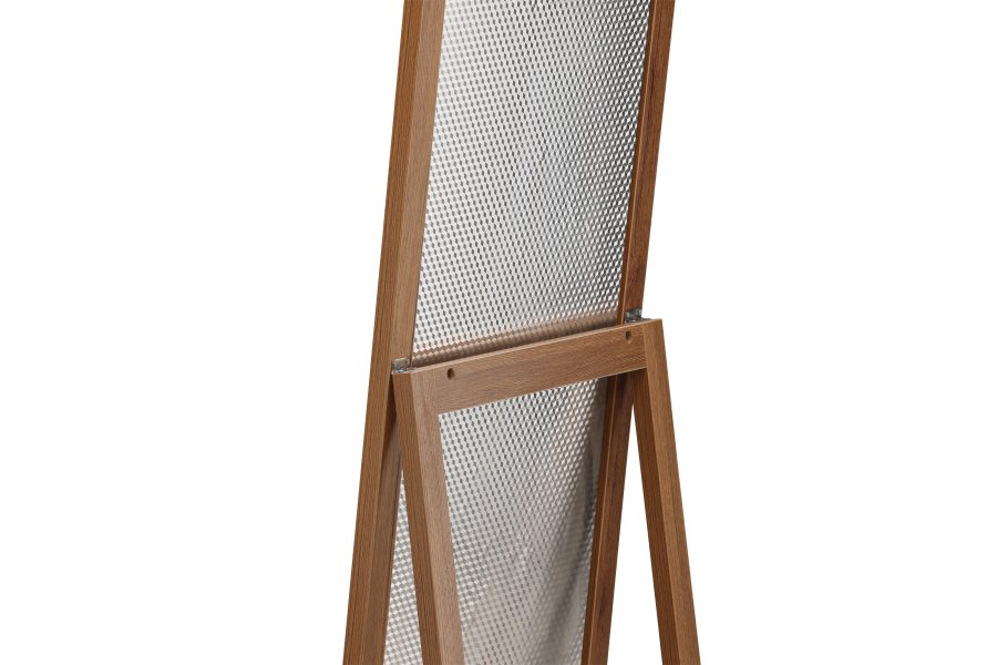 VENTURE DESIGN Sebring gulvspejl, rektangulr - spejlglas og valnd MDF (170x55)