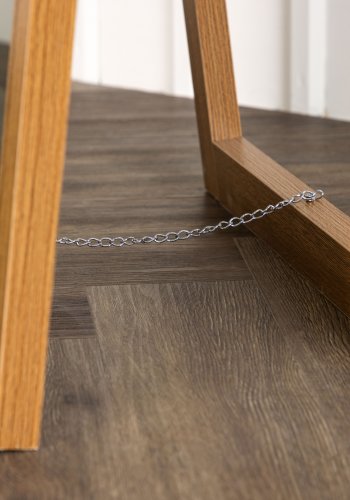 VENTURE DESIGN Sebring gulvspejl, rektangulr - spejlglas og valnd MDF (170x55)