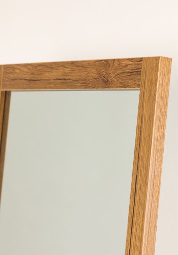 VENTURE DESIGN Sebring gulvspejl, rektangulr - spejlglas og valnd MDF (170x55)