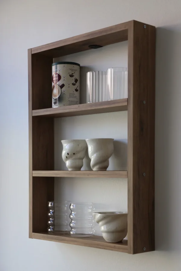 NORDVÄRK PR1 vghylde, m. 3 rum - brun melamin