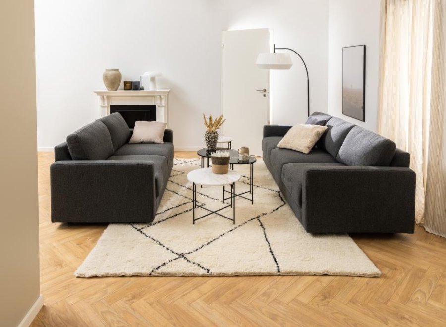 ACT NORDIC Avila sidebord, rund - hvid Guangxi marmor og sort stl (52)