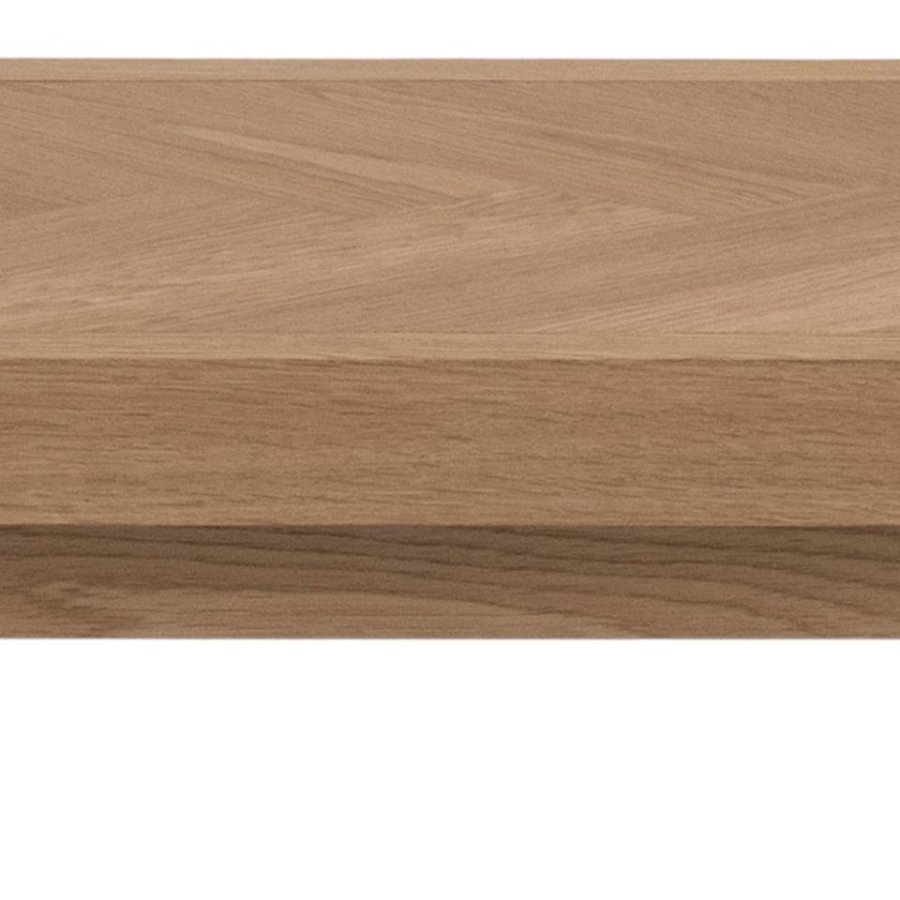 ACT NORDIC Galway bench veneer herringbone Tr (massiv egetr), lacquered, base Tr (massiv egetr) lacquered L:200 W:36 H:45 cm