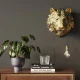 KARE DESIGN Animal Tiger Head vglampe - guld polyresin og aluminium