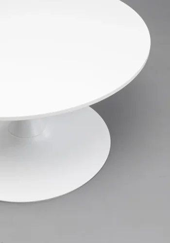 KARE DESIGN Schickeria sofabord, rund - hvid MDF og hvid stl (80)