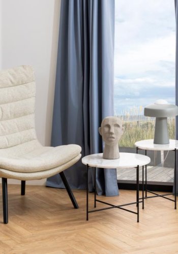 ACT NORDIC Avila sidebord, rund - hvid Guangxi marmor og sort stl (42)