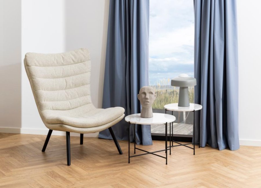 ACT NORDIC Avila sidebord, rund - hvid Guangxi marmor og sort stl (42)