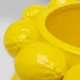 KARE DESIGN Lemon Juice vase, rund - gul porceln (H:19cm)