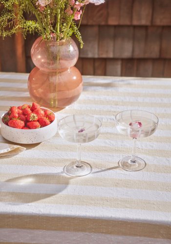 OYOY LIVING Mizu Coupeglas - 2 stk - Klar Glas