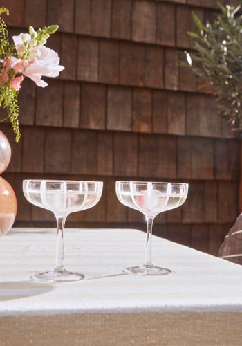 OYOY LIVING Mizu Coupeglas - 2 stk - Klar Glas