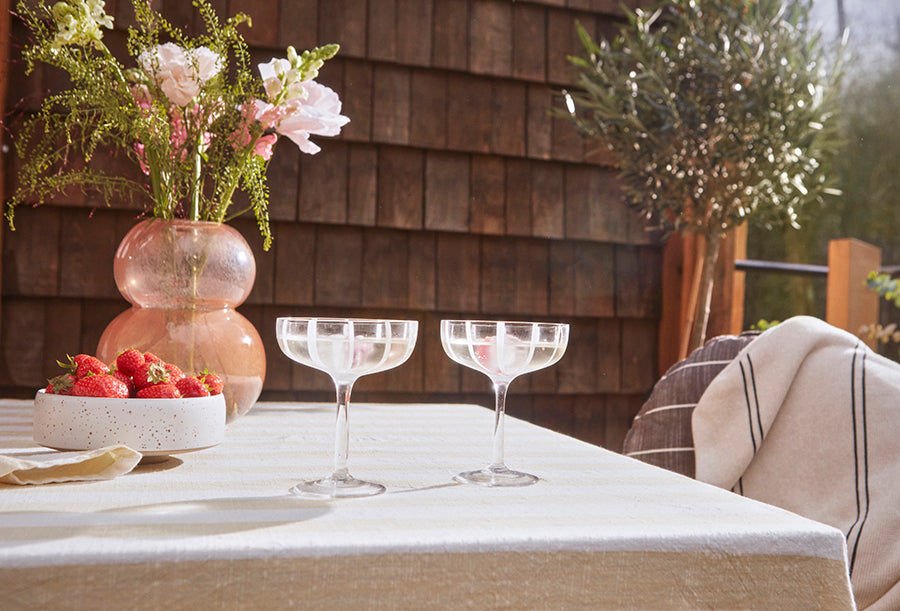 OYOY LIVING Mizu Coupeglas - 2 stk - Klar Glas