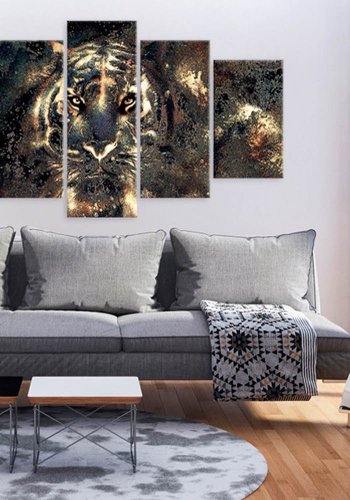 Artgeist billede - Predatory Beauty, p lrred, to strrelser