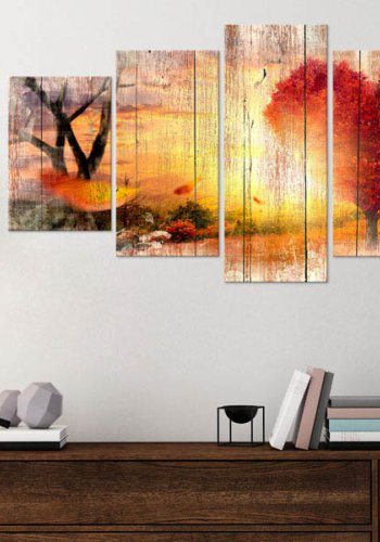 Artgeist billede - Autumnal Love, p lrred, to strrelser