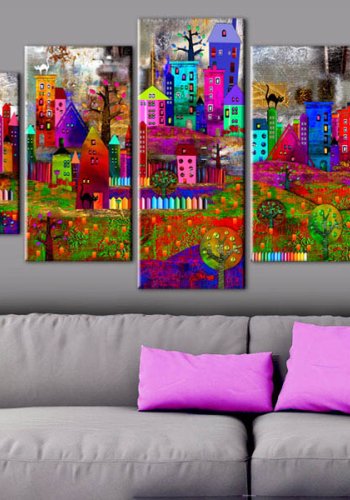 Artgeist billede - The City of Expression, p lrred, to strrelser