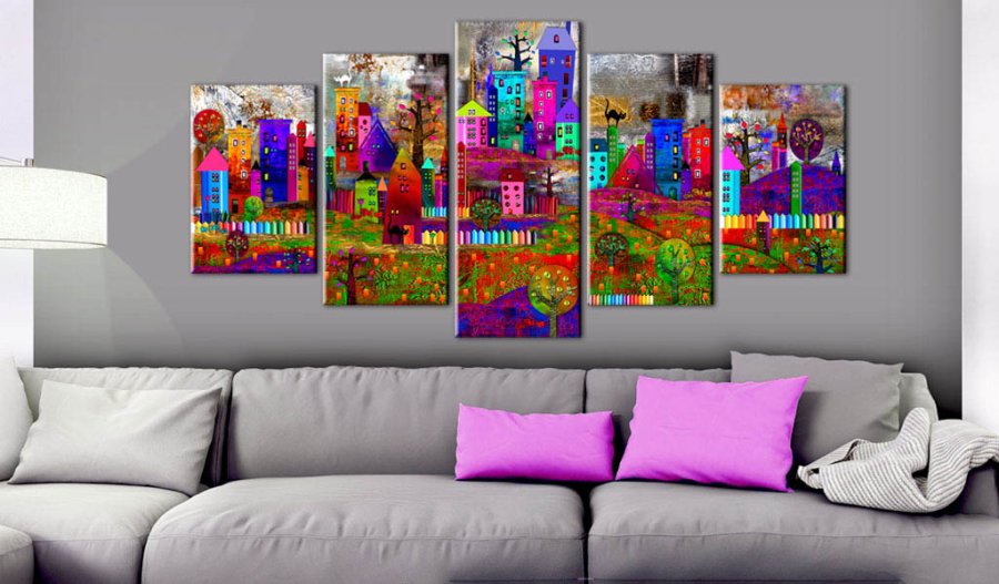 Artgeist billede - The City of Expression, p lrred, to strrelser