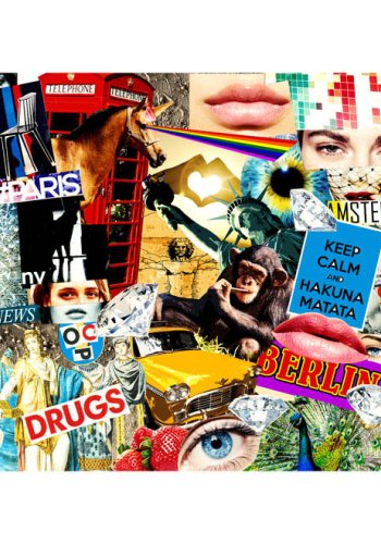 ARTGEIST fototapet XXL - Scraps of Modernity, multifarvet print (280x500)