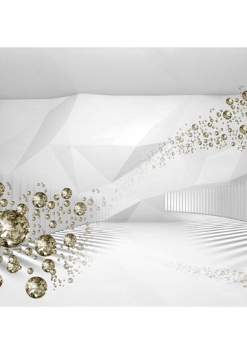 Artgeist fototapet XXL - Corridor of Diamonds, hvidt print (280x500)