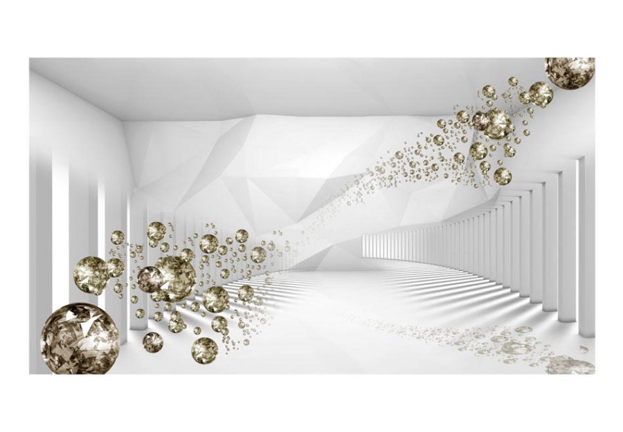 Artgeist fototapet XXL - Corridor of Diamonds, hvidt print (280x500)