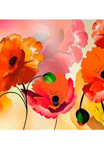 ARTGEIST fototapet XXL - Velvet poppies, multifarvet print (280x500)