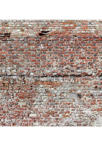 Artgeist fototapet XXL - Red Border, mursten print (280x500)