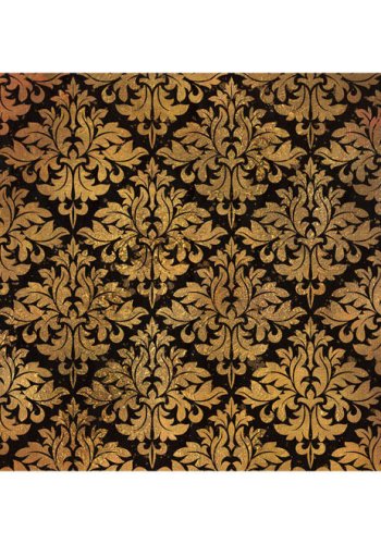 Artgeist fototapet XXL - Golden Baroque, sort og guld print (280x500)