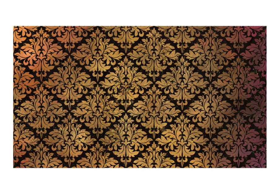 Artgeist fototapet XXL - Golden Baroque, sort og guld print (280x500)
