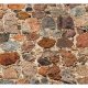 Artgeist fototapet - Stony Artistry, mursten print (280x500)
